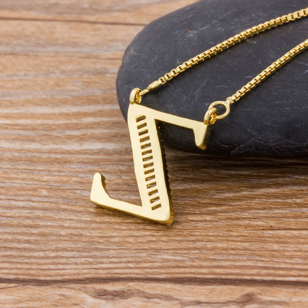 "LoveLee Initial Necklace" A-Z Letter Pendant Necklace