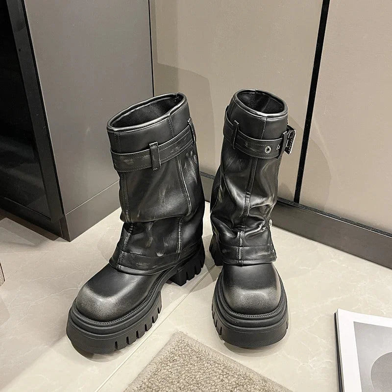 "Katrina Platform Boots"