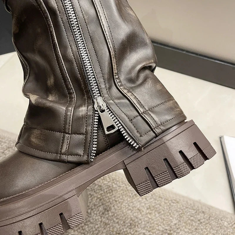 "Katrina Platform Boots"