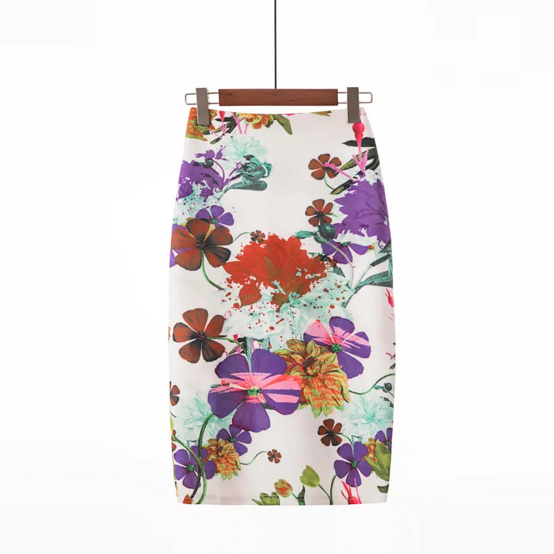 "Beauty Bodycon Print Skirt"