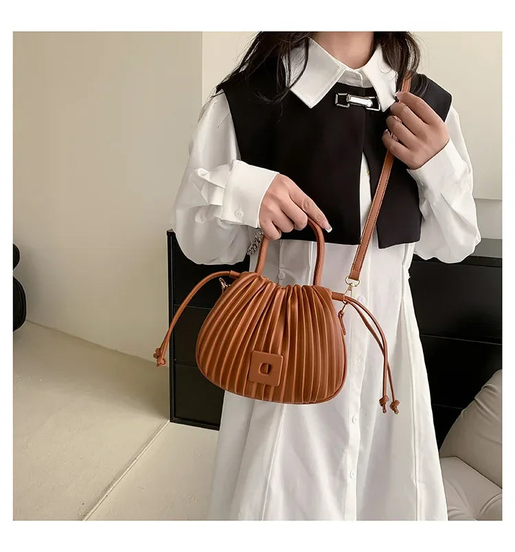 "The Kate Mini Bag" Crossbody Bucket Bag