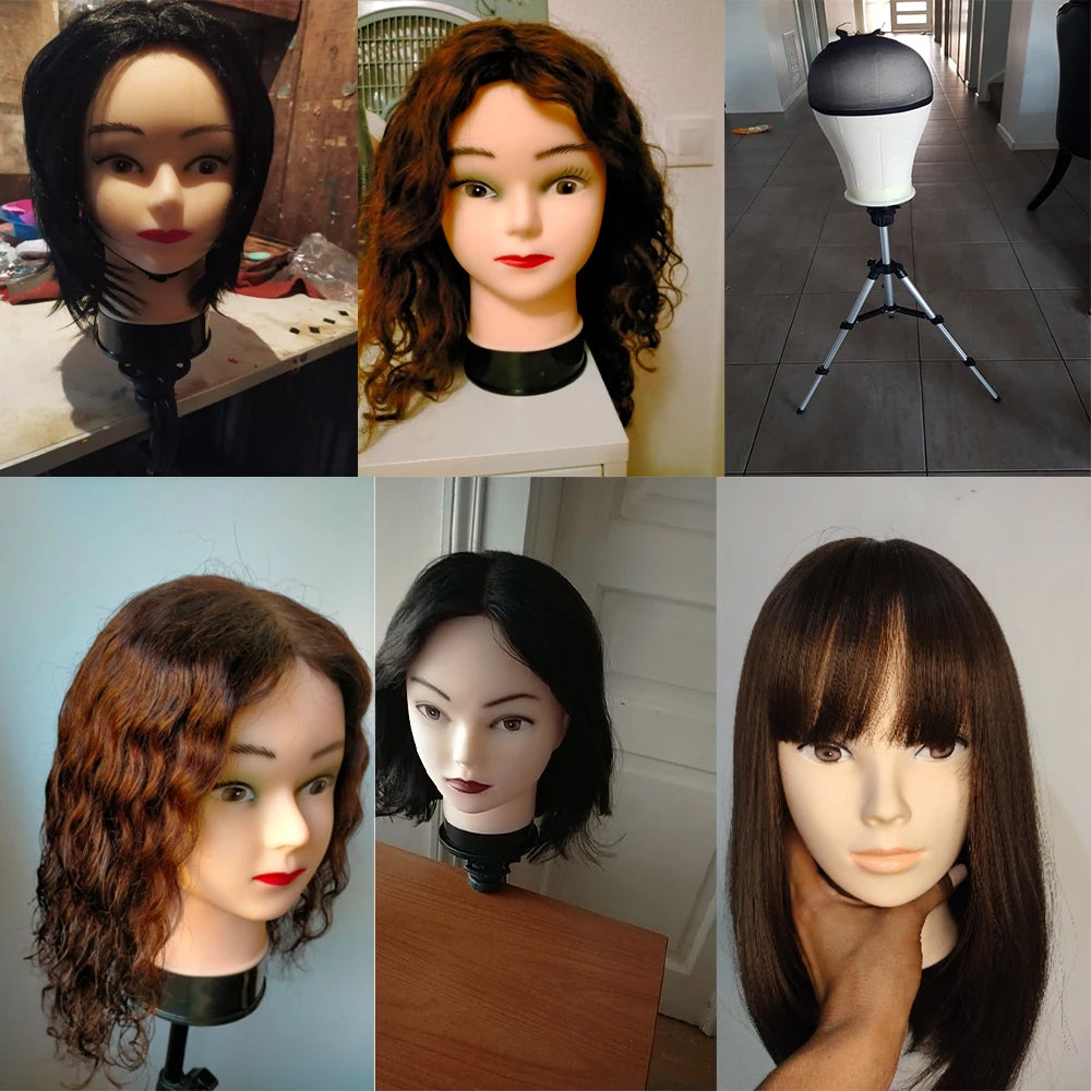 Mannequin Head With Tripod + Wig Install Kit