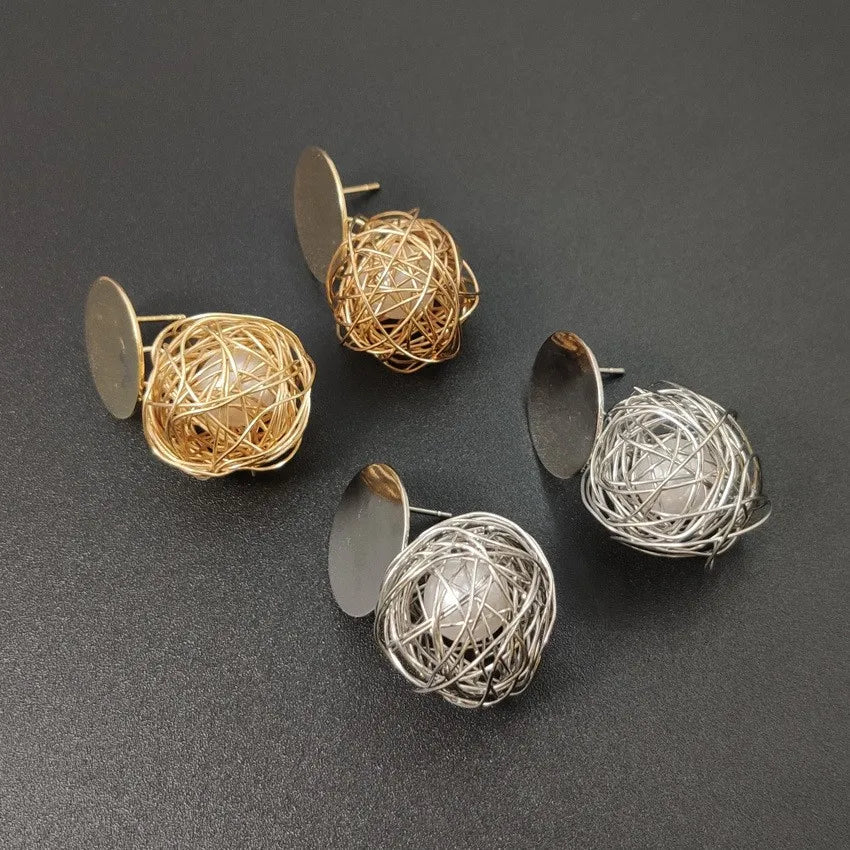 "Global Beauty" Ball Geometric Statement Earrings