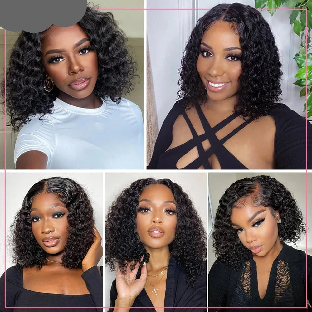 "Katrina Love Unit" Glueless Ready To Wear Water Wave 100% Human Hair Wig