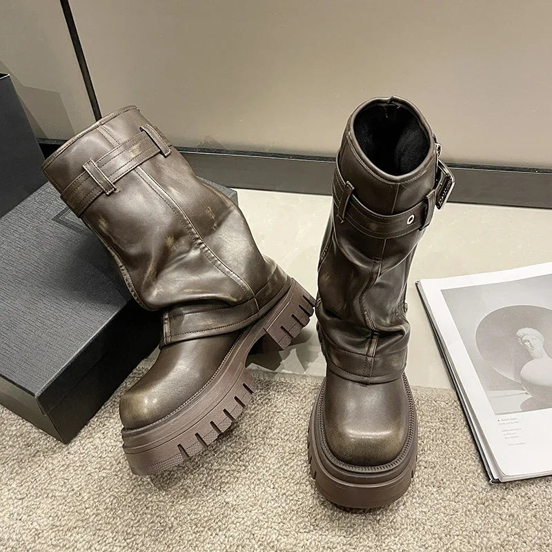 "Katrina Platform Boots"