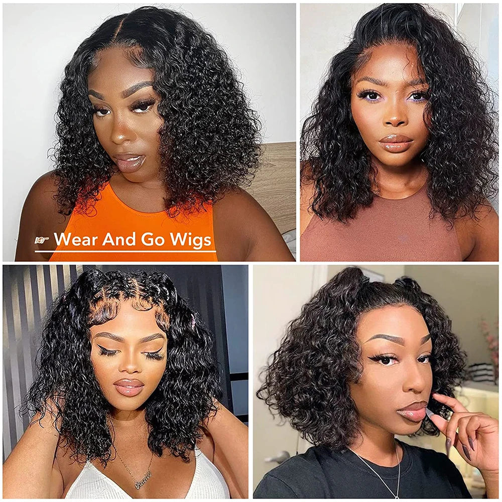 "Katrina Love Unit" Glueless Ready To Wear Water Wave 100% Human Hair Wig