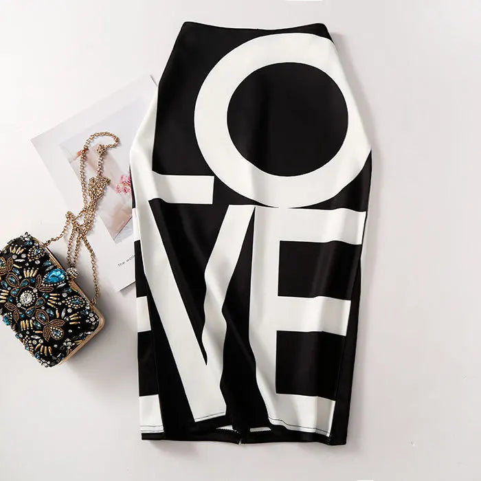 "Beauty Bodycon Print Skirt"