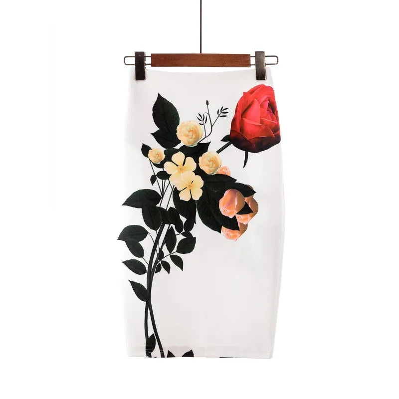 "Beauty Bodycon Print Skirt"