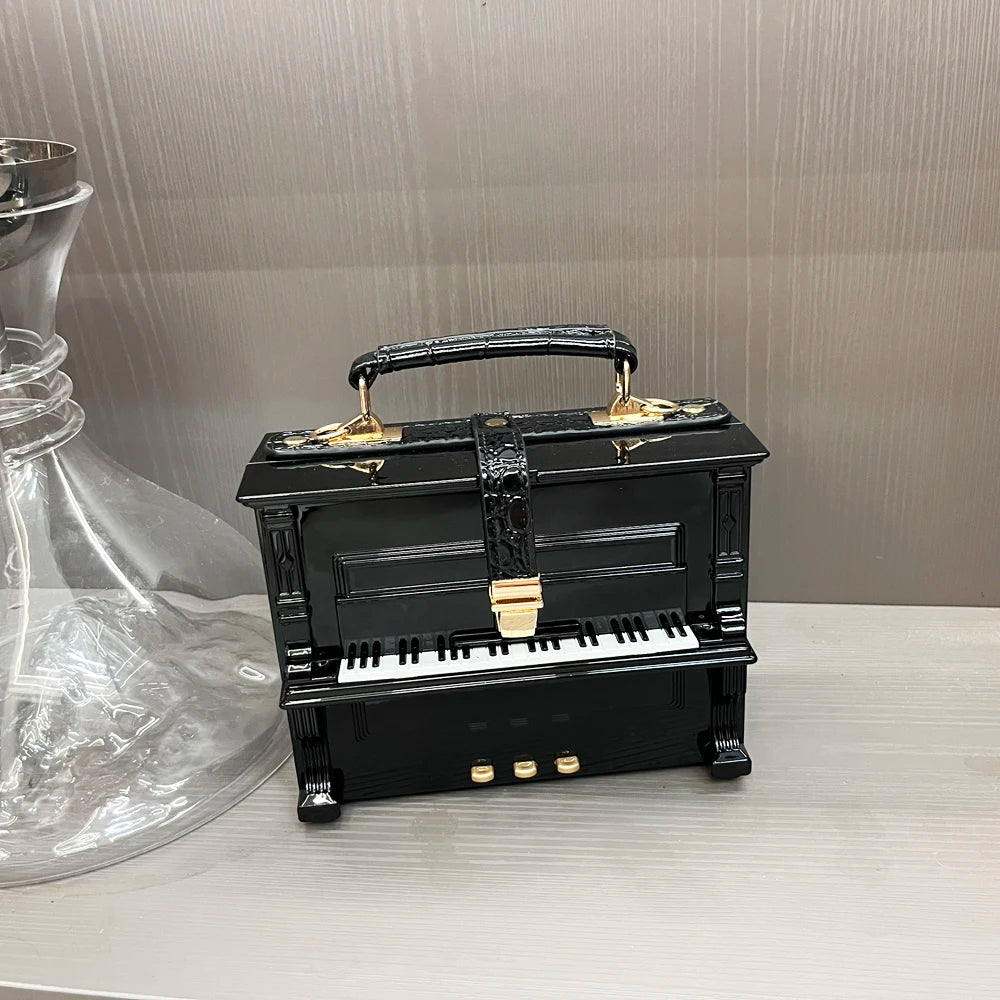 "Music Diva" Luxury Designer Crossbody Handmade Purse Messenger Bag