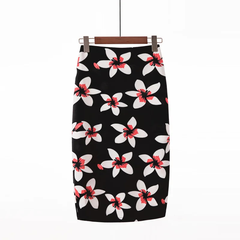 "Beauty Bodycon Print Skirt"