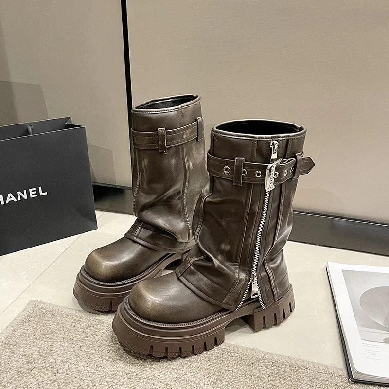 "Katrina Platform Boots"