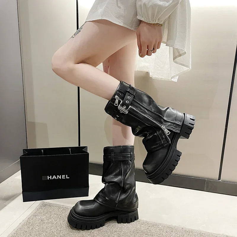 "Katrina Platform Boots"