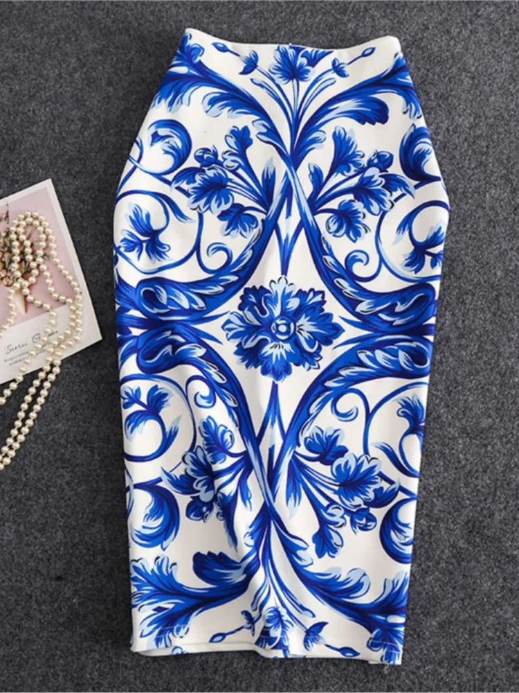 "Beauty Bodycon Print Skirt"