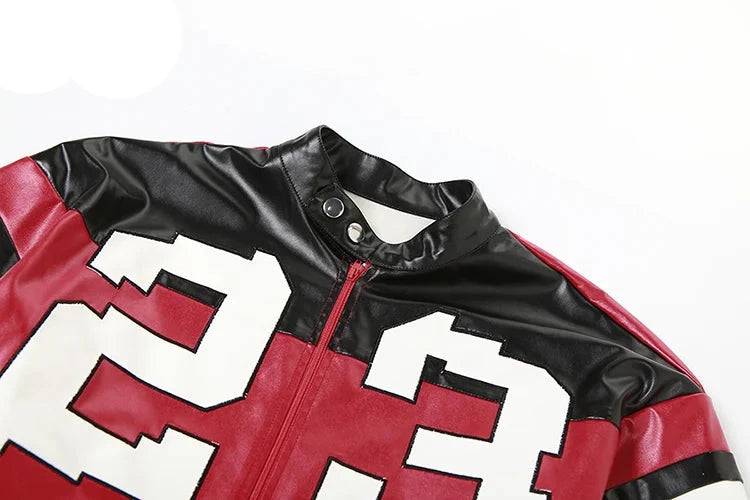 "Varsity Crop Trend Jacket"