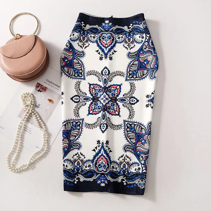 "Beauty Bodycon Print Skirt"
