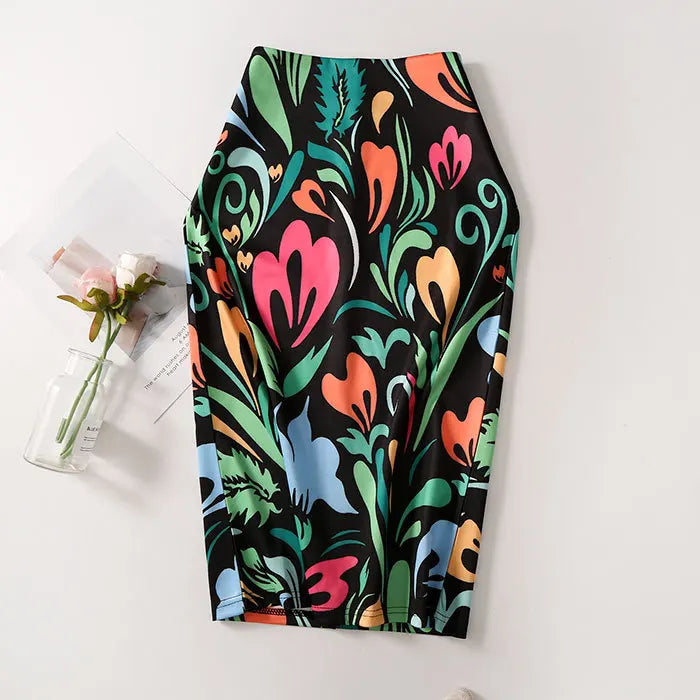 "Beauty Bodycon Print Skirt"