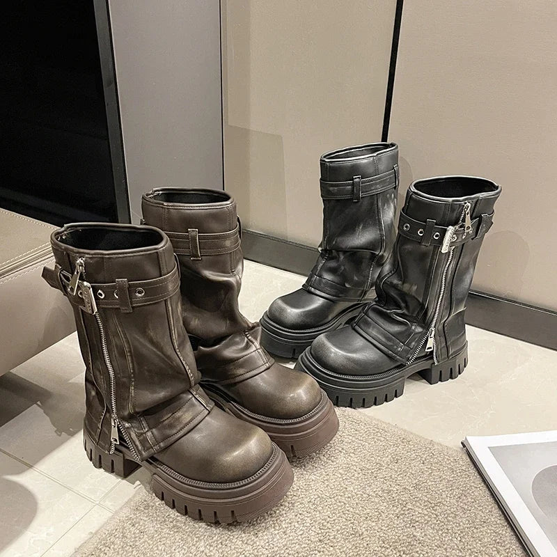 "Katrina Platform Boots"