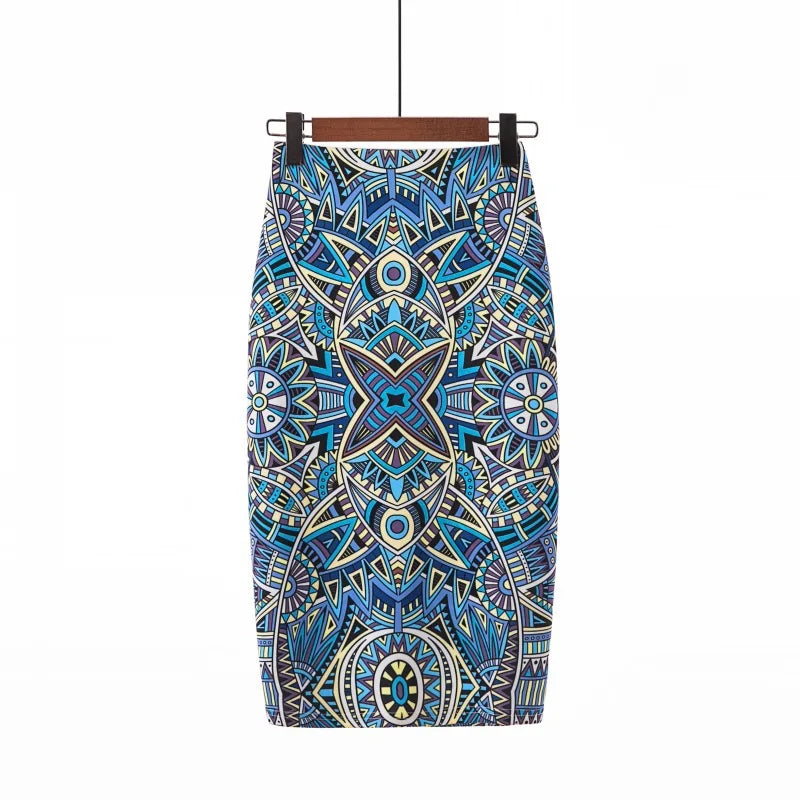 "Beauty Bodycon Print Skirt"