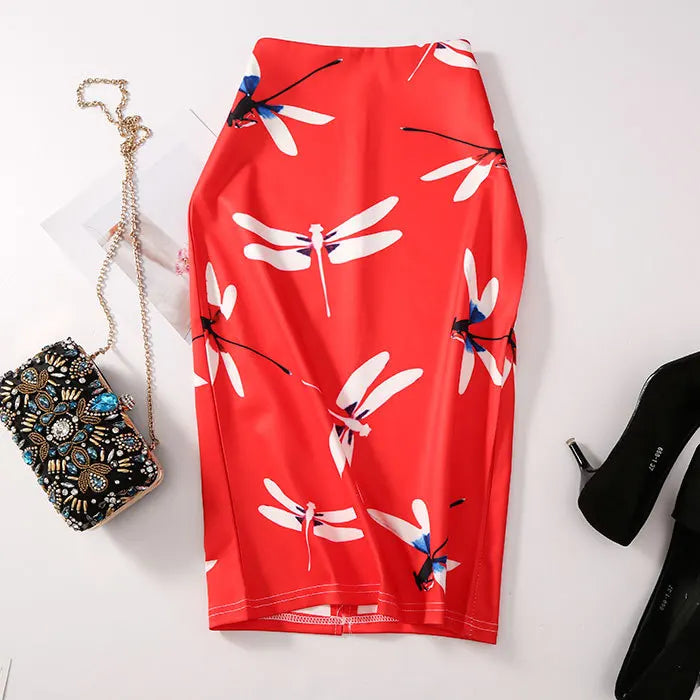 "Beauty Bodycon Print Skirt"