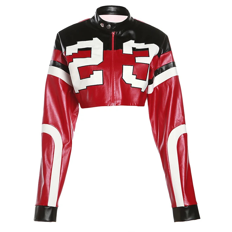 "Varsity Crop Trend Jacket"