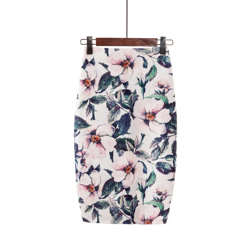 "Beauty Bodycon Print Skirt"