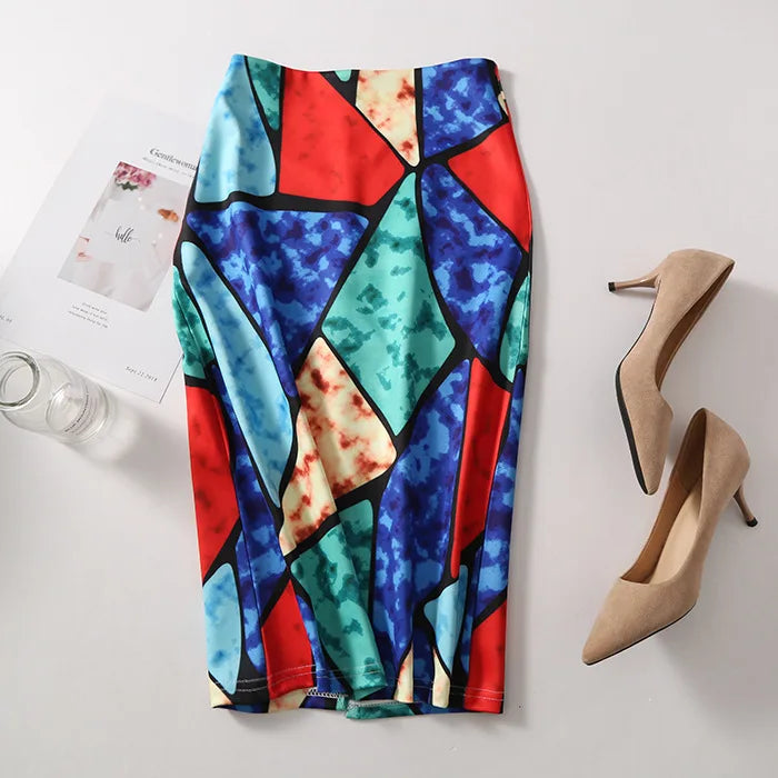 "Beauty Bodycon Print Skirt"