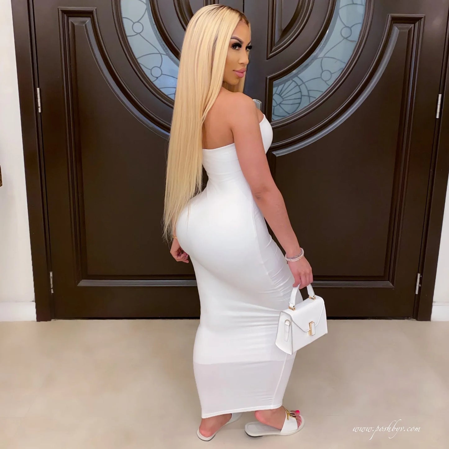 "Cali Lady Bodycon Dress" Sexy Sleeveless Long Bodycon Dress
