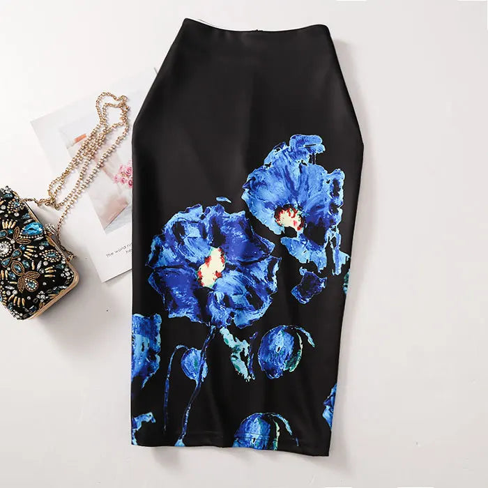 "Beauty Bodycon Print Skirt"