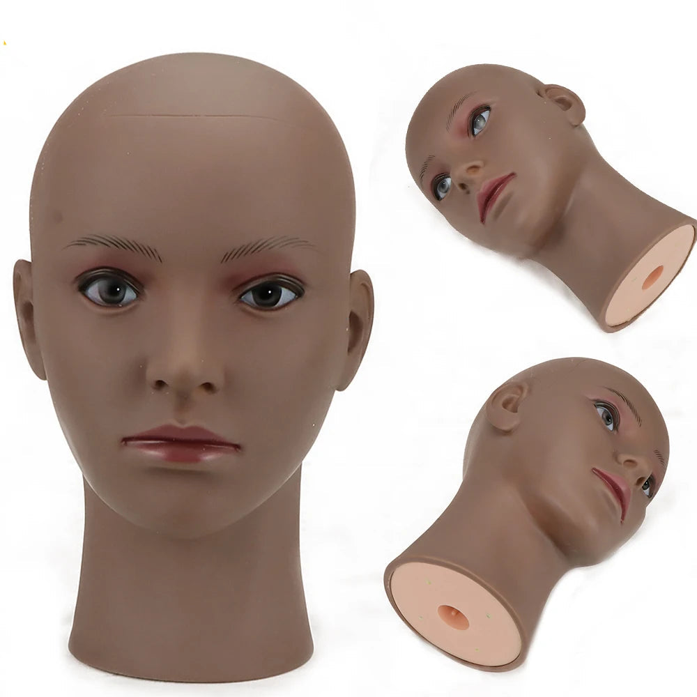 Mannequin Head With Tripod + Wig Install Kit