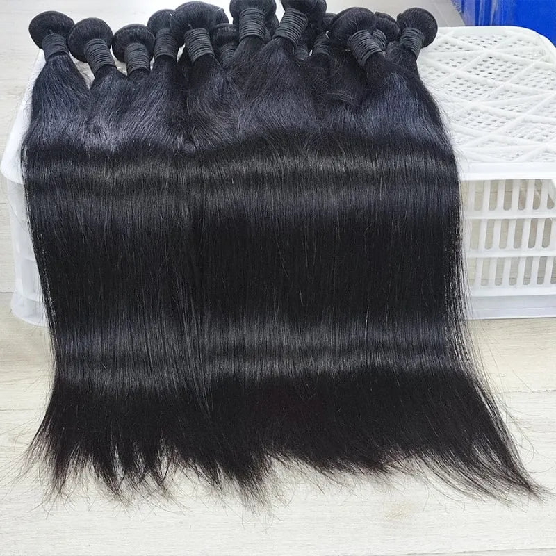 "Aaliyah Star" Straight Raw 100% Human Hair Brazilian Bundles