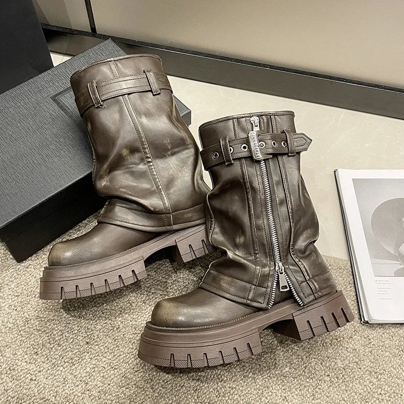 "Katrina Platform Boots"