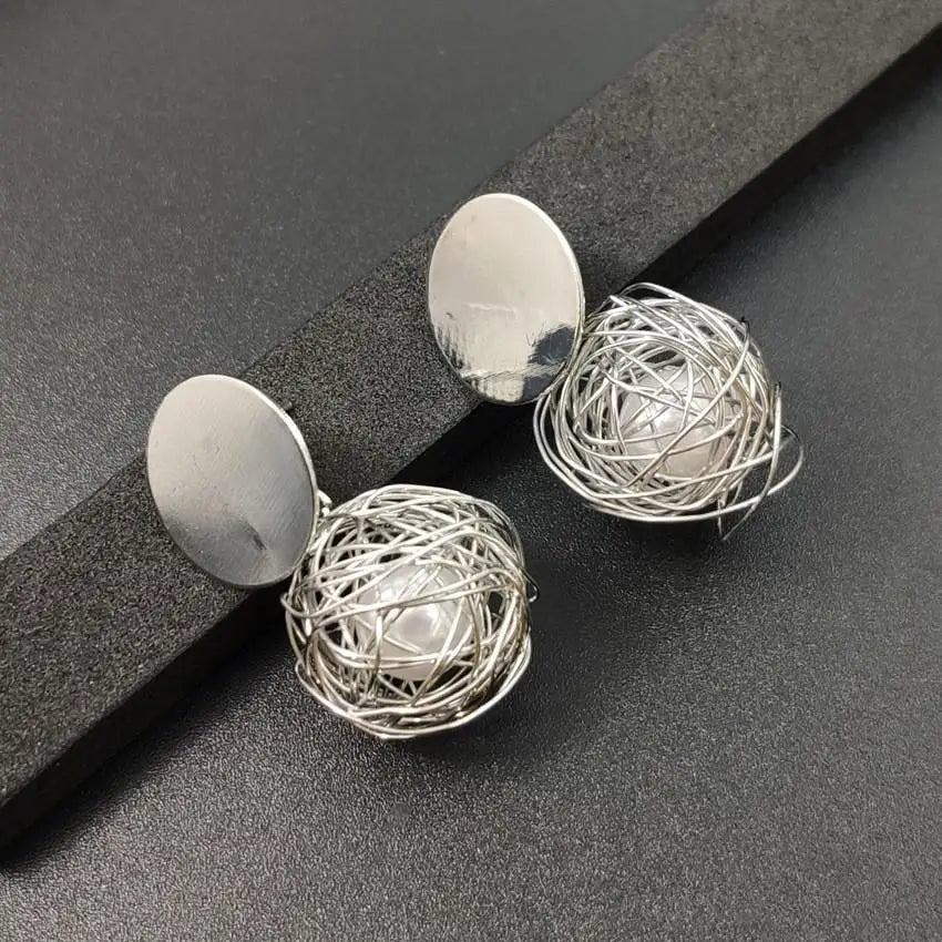 "Global Beauty" Ball Geometric Statement Earrings