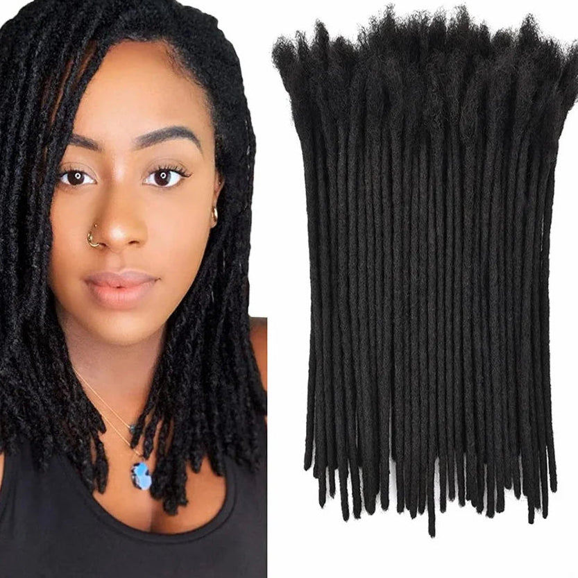 Full Handmade 100% Human Hair Dreadlock Extensions for Men & Women