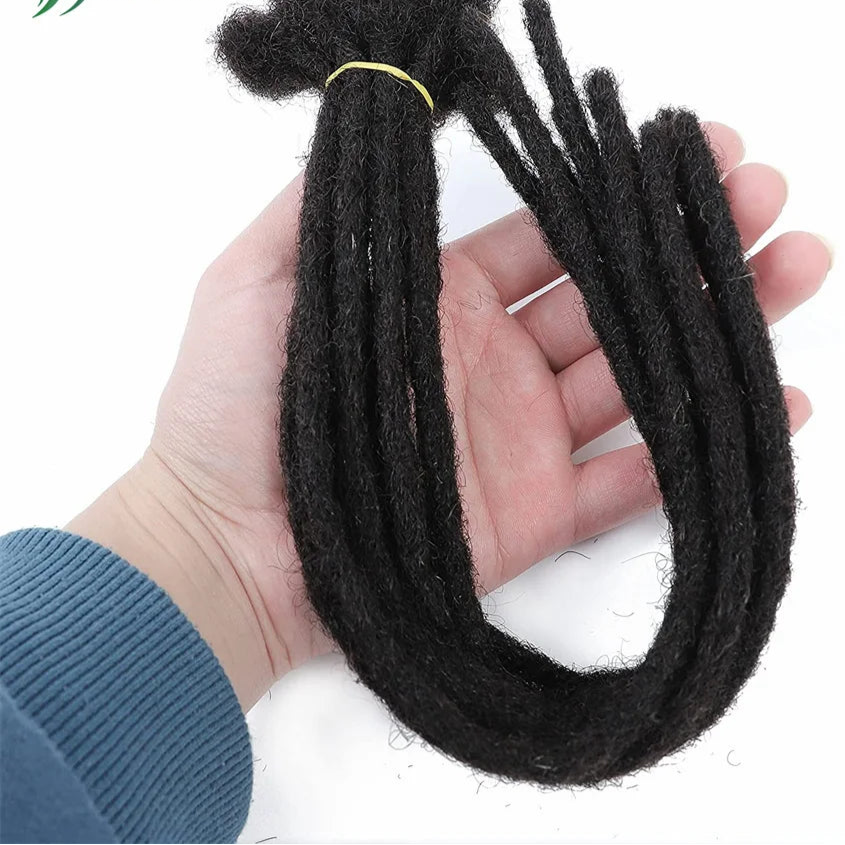 Full Handmade 100% Human Hair Dreadlock Extensions for Men & Women