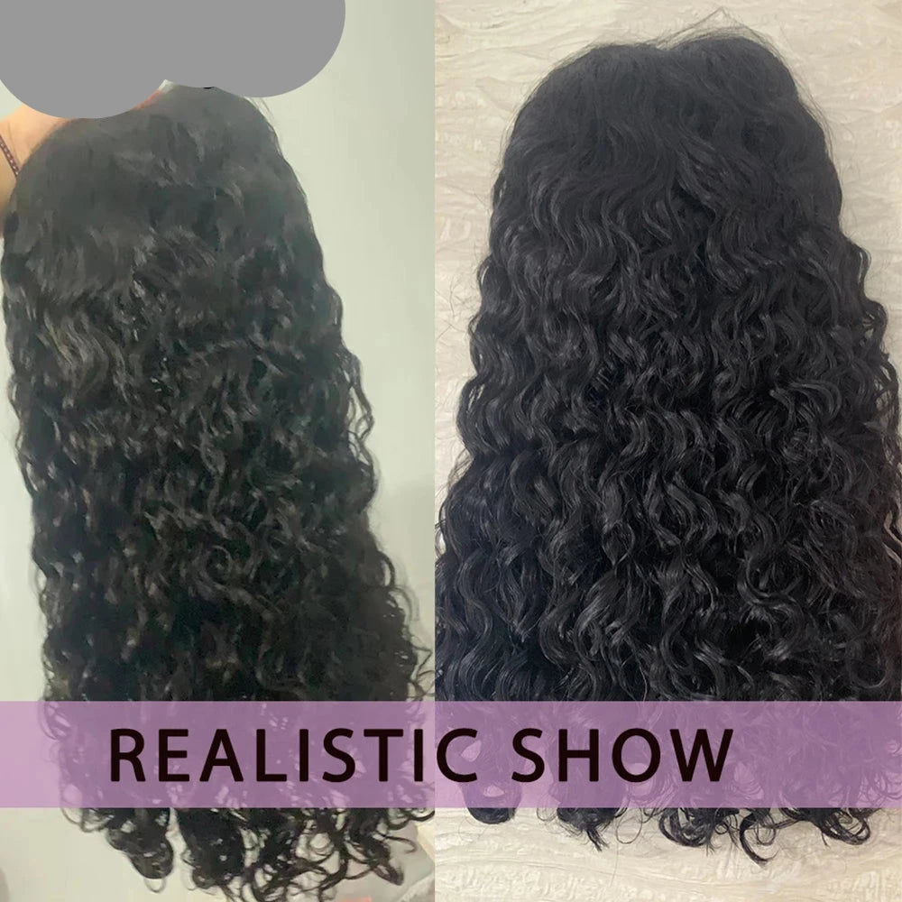 "Katrina Love Unit" Glueless Ready To Wear Water Wave 100% Human Hair Wig