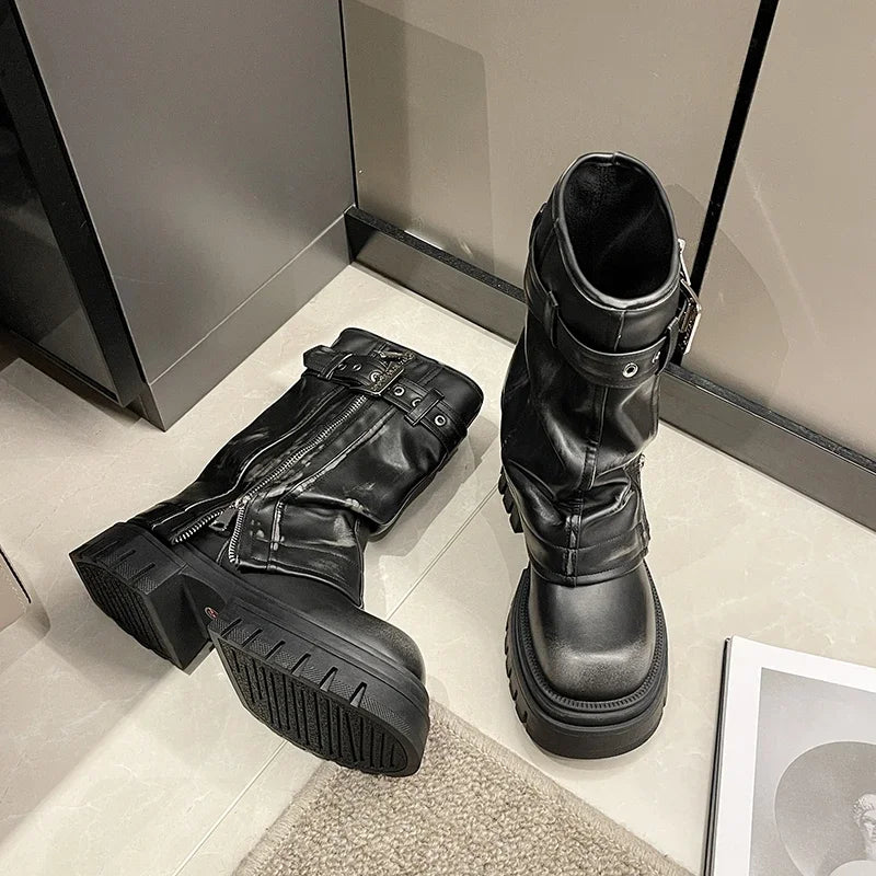 "Katrina Platform Boots"