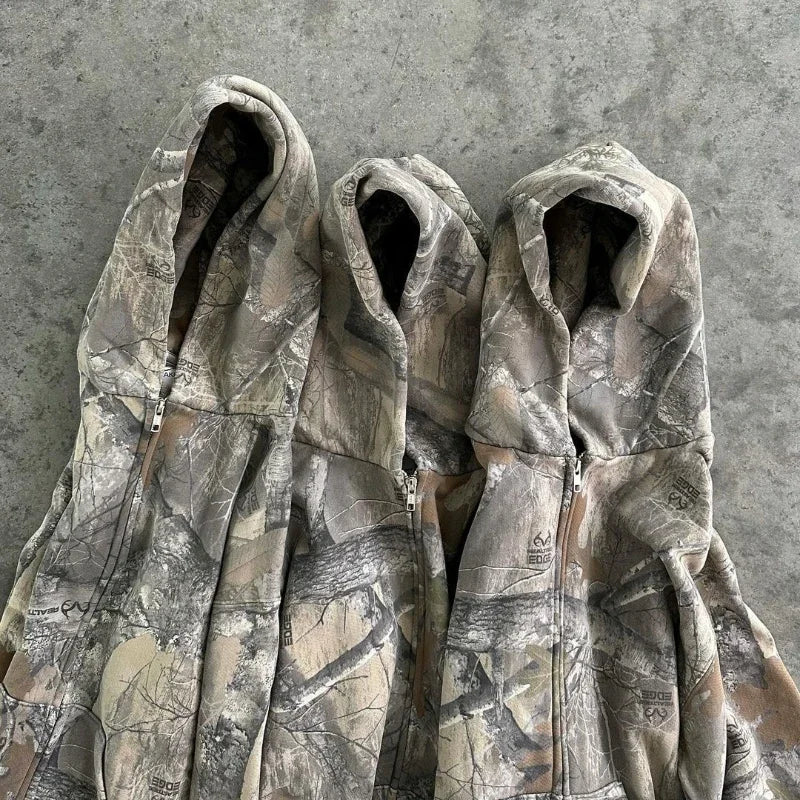 "The Cat Man" Camouflage Pattern Oversized Unisex Camo Hoodie