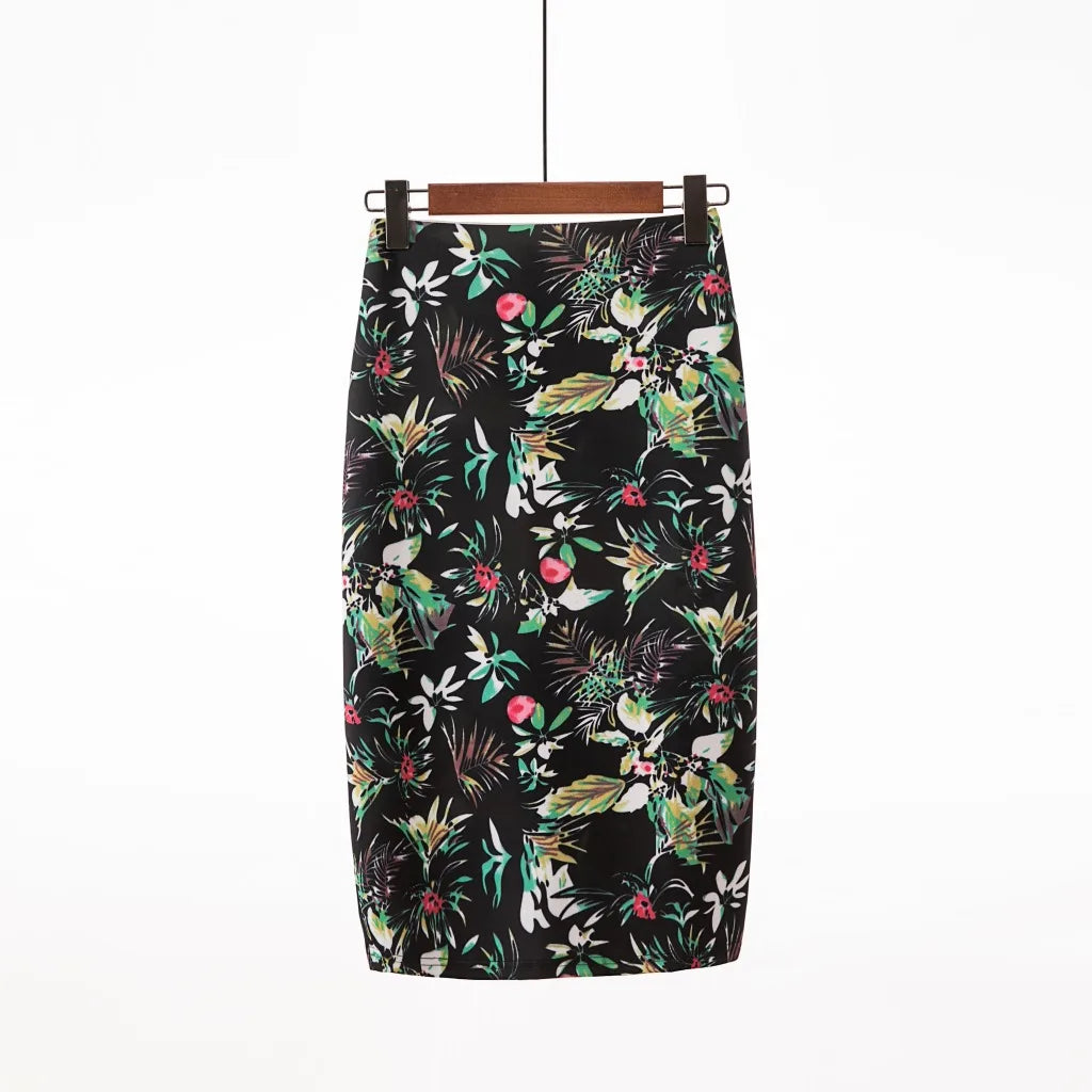 "Beauty Bodycon Print Skirt"
