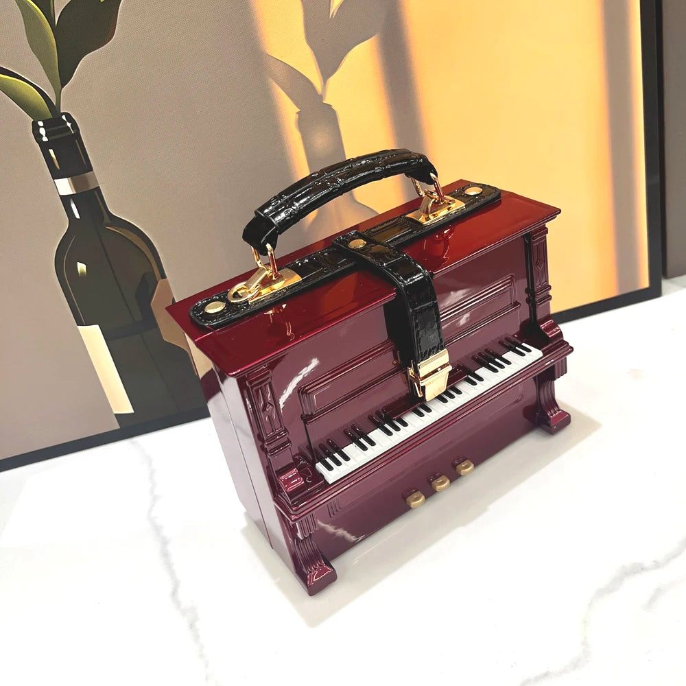 "Music Diva" Luxury Designer Crossbody Handmade Purse Messenger Bag