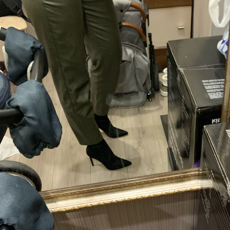 "Staci Love" Pointed Heel Sock Boots