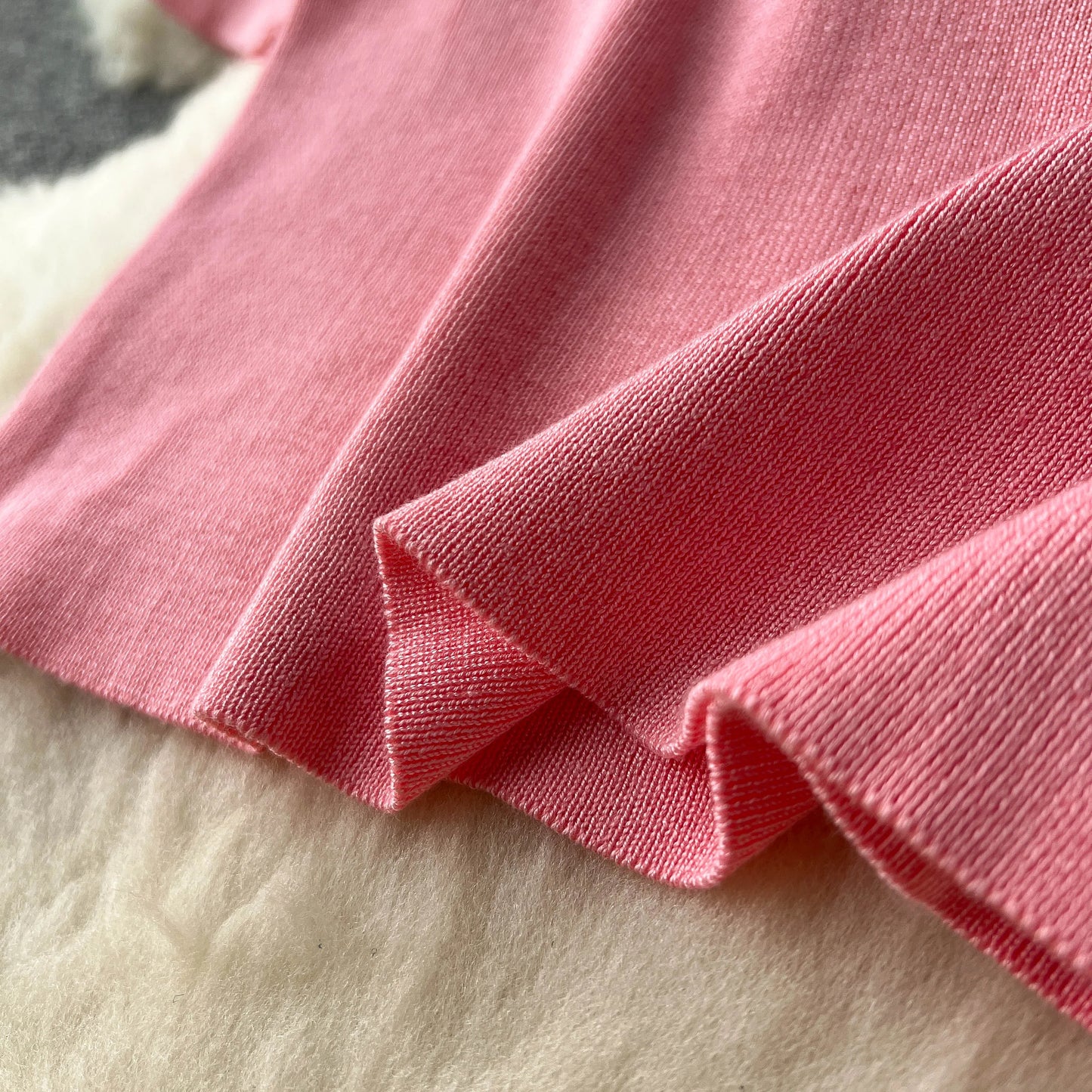 "Lisa Sweater Two-Piece Outfit" Two Piece O Neck Top Long Skirt Knit Suit