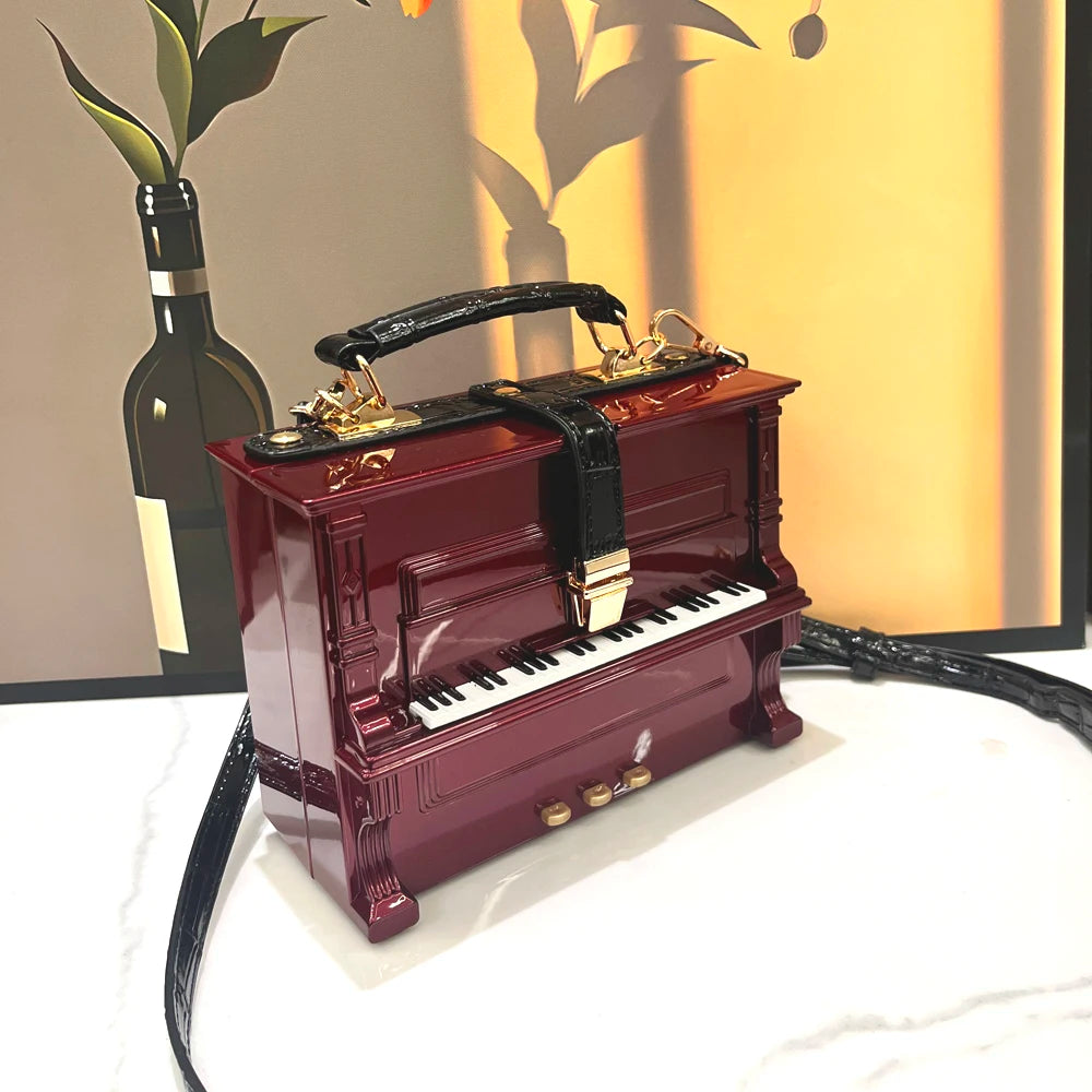 "Music Diva" Luxury Designer Crossbody Handmade Purse Messenger Bag