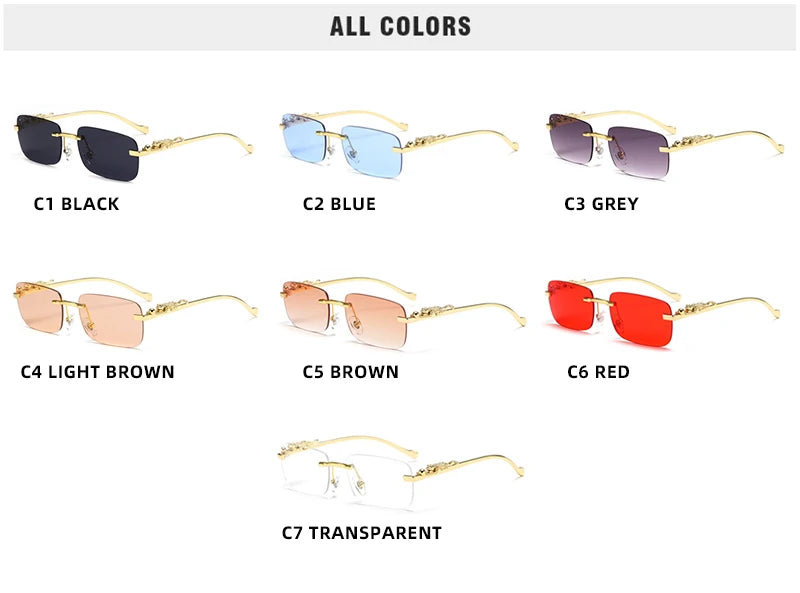 "Vangoe" Classic Rimless Travelling Shades