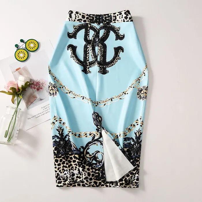 "Beauty Bodycon Print Skirt"