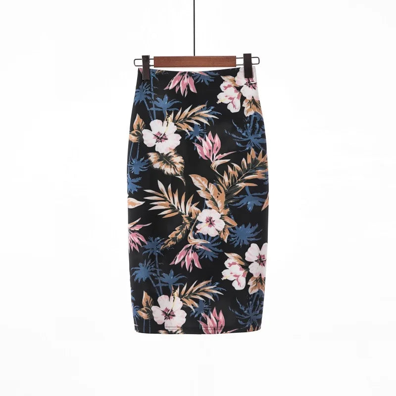"Beauty Bodycon Print Skirt"