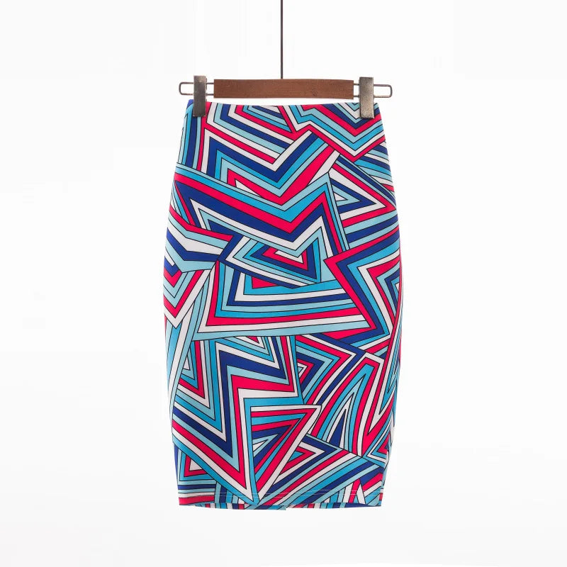 "Beauty Bodycon Print Skirt"