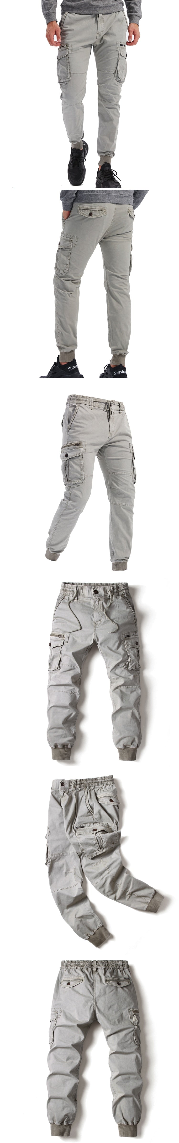 "Brock Cargos" Casual Cotton Full Length Cargo Pants