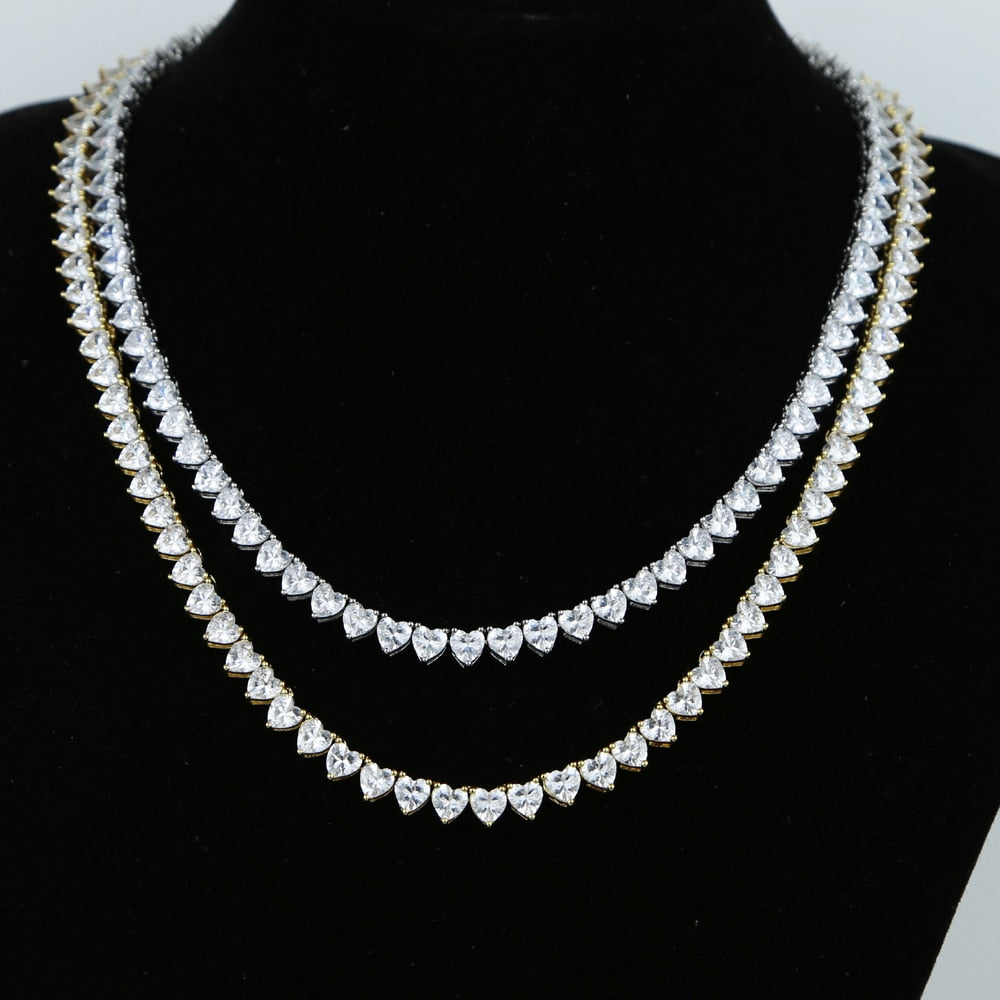 "Heart of Diamonds" Heart Shaped Iced Out Bling Fashion Jewelry