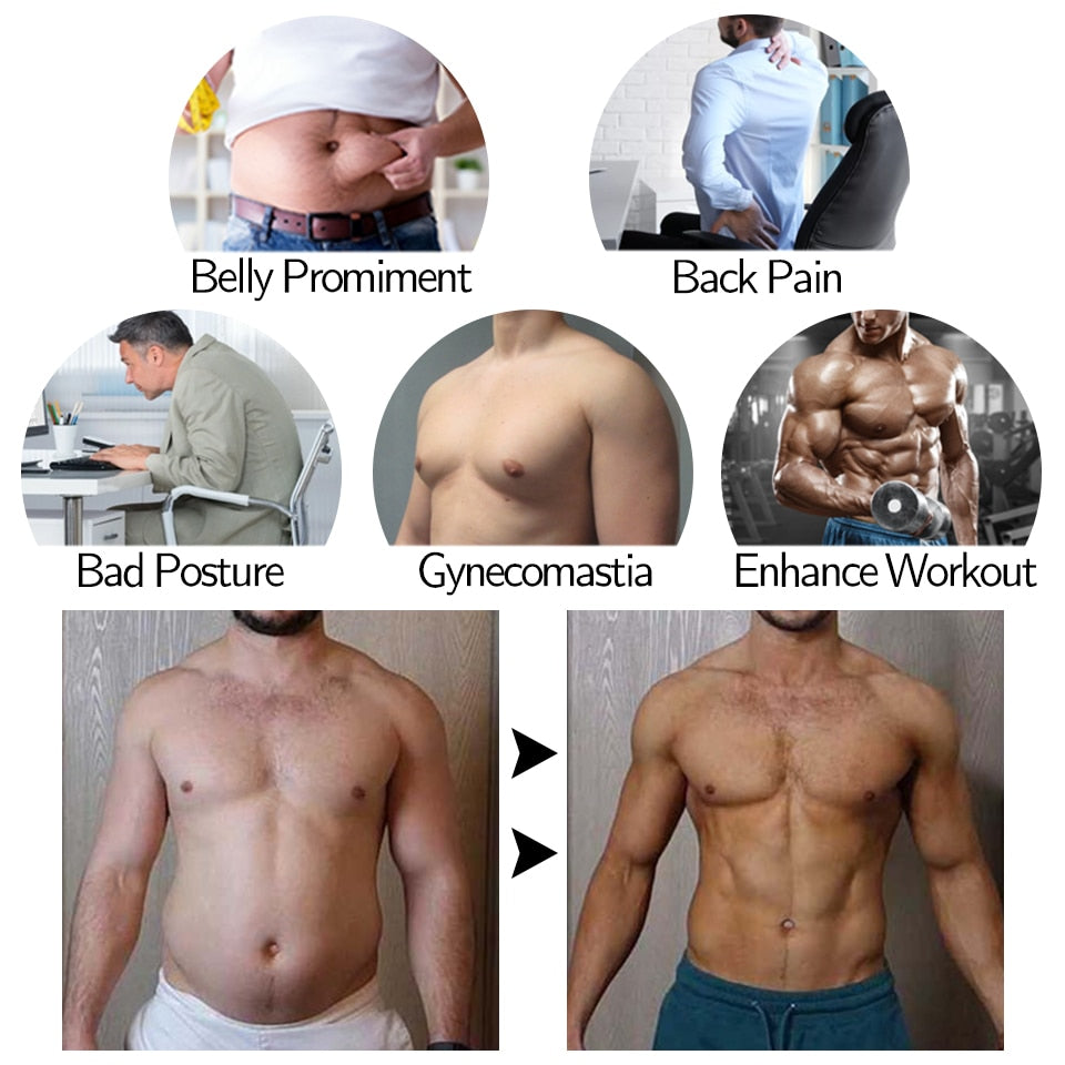 "Men's Fat Burning Vest" Sauna Suit/Sweat Vest/Slimming Under-armour/Weight Loss/Fat Burner Workout Vest