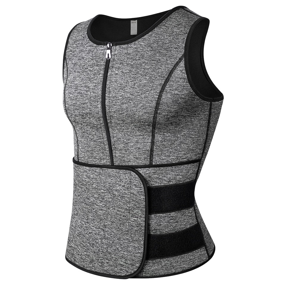 "Men's Fat Burning Vest" Sauna Suit/Sweat Vest/Slimming Under-armour/Weight Loss/Fat Burner Workout Vest